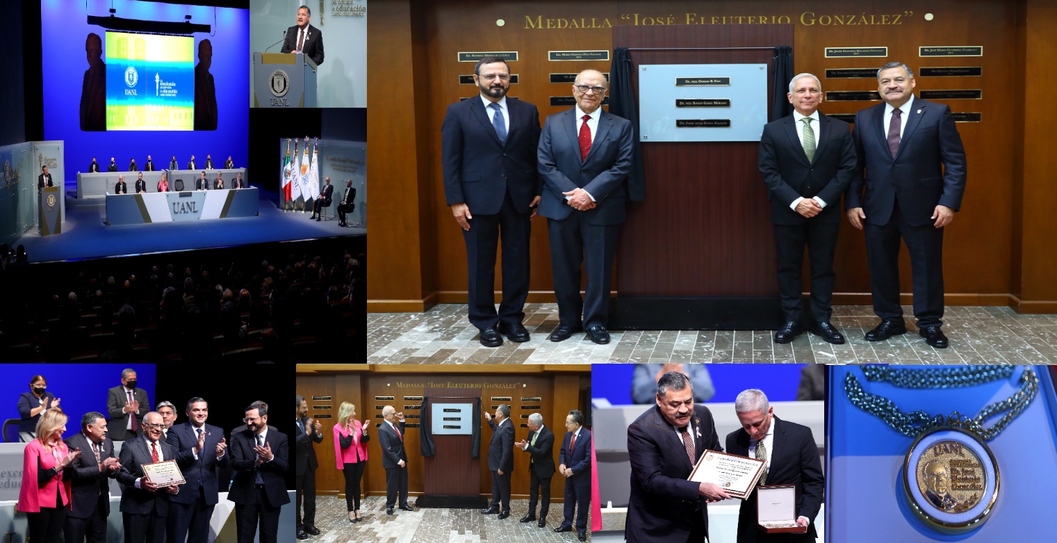 Reciben medalla “Dr. José Eleuterio González” pioneros en neurociencia